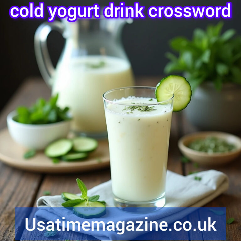 cold yogurt drink crossword