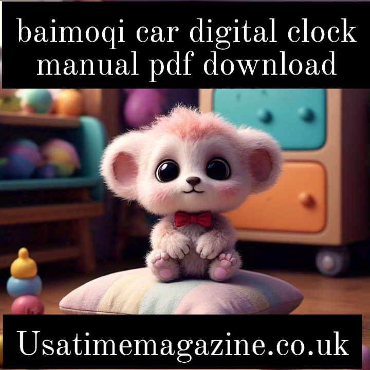 baimoqi car digital clock manual pdf download
